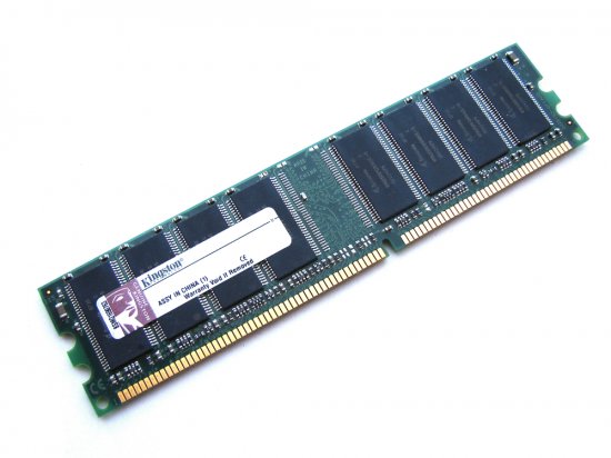 Kingston KVR400X64C3A/1G 1GB PC3200 400MHz CL3 184-Pin DIMM, DDR RAM Memory - Discount Prices, Technical Specs and Reviews