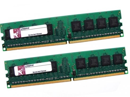 Kingston KVR533D2N4K2/2G 2GB (2 x 1GB Kit) 533MHz PC2-4200 240-pin DIMM, Non-ECC DDR2 Desktop Memory - Discount Prices, Technical Specs and Reviews