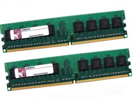 Kingston KTA-G5533/1G 1GB (2 x 512MB Kit) CL4 533MHz PC2-4200 240-pin DIMM, Non-ECC DDR2 Desktop Memory - Discount Prices, Technical Specs and Reviews