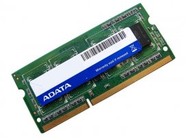 ADATA SU3S1600B1G11-B 1GB PC3-12800 1600MHz 204pin Laptop / Notebook SODIMM CL11 1.5V Non-ECC DDR3 Memory - Discount Prices, Technical Specs and Reviews