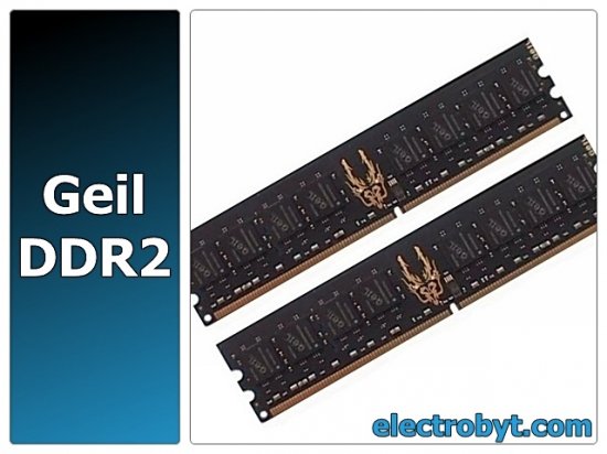 Geil Black Dragon GB22GB6400C5DC PC2-6400 2GB Dual Channel Kit (2 x 1GB) 240-pin DIMM, Non-ECC DDR2 Desktop Memory - Discount Prices, Technical Specs and Reviews