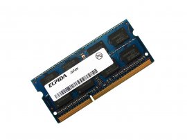 Elpida EBJ40UG8EBU0-DJ-F 4GB PC3-10600 1333MHz 204pin Laptop / Notebook SODIMM CL9 1.35V (Low Voltage) Non-ECC DDR3 Memory - Discount Prices, Technical Specs and Reviews