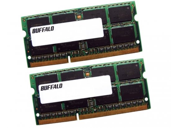 Buffalo MV-D3N1066-4GX2 8GB (2 x 4GB Kit) PC3-8500 1066MHz 204pin Laptop / Notebook SODIMM CL7 1.5V Non-ECC DDR3 Memory - Discount Prices, Technical Specs and Reviews