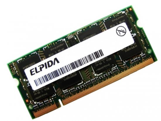 Elpida EBE11UD8ABDA-4C-E 1GB PC2-3200 400MHz 200pin Laptop / Notebook Non-ECC SODIMM CL3 1.8V DDR2 Memory - Discount Prices, Technical Specs and Reviews