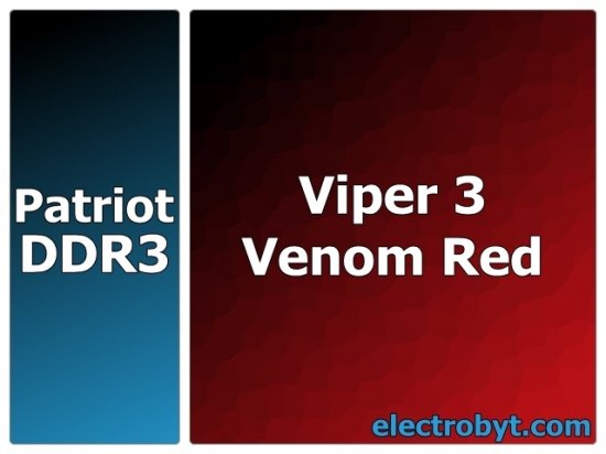 Patriot PV34G160C0RD PC3-12800 1600MHz 4GB XMP Viper 3 Venom Red 240pin DIMM Desktop Non-ECC DDR3 Memory - Discount Prices, Technical Specs and Reviews