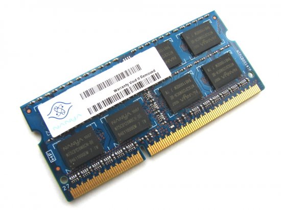 Nanya NT2GC64B8HC0NS-CG 2GB PC3-10600S-9-10-F2 2Rx8 1333MHz 204pin Laptop / Notebook SODIMM CL9 1.5V Non-ECC DDR3 Memory - Discount Prices, Technical Specs and Reviews