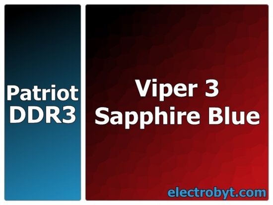 Patriot PV38G160C9KBL PC3-12800 1600MHz 8GB (2 x 4GB Kit) XMP Viper 3 Sapphire Blue 240pin DIMM Desktop Non-ECC DDR3 Memory - Discount Prices, Technical Specs and Reviews