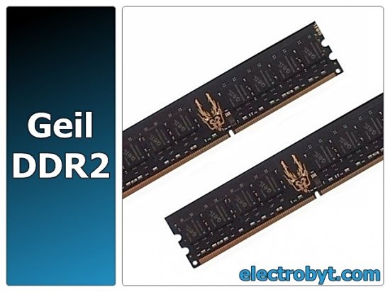 Geil Black Dragon GB22GB6400C4DC PC2-6400 2GB Dual Channel Kit (2 x 1GB) 240-pin DIMM, Non-ECC DDR2 Desktop Memory - Discount Prices, Technical Specs and Reviews