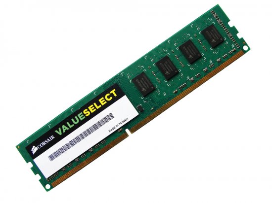 Corsair Value Select CMV8GX3M1A1600C11 PC3-12800 1600MHz 8GB 240pin DIMM Desktop Non-ECC DDR3 Memory - Discount Prices, Technical Specs and Reviews