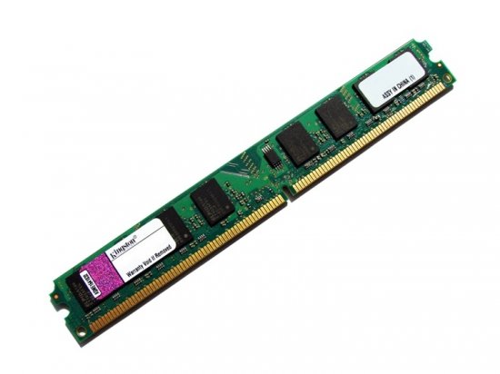 Kingston KVR800D2N5/1G 1GB 2Rx8 PC2-6400 800MHz Low Profile 240-pin DIMM, Non-ECC DDR2 Desktop Memory - Discount Prices, Technical Specs and Reviews