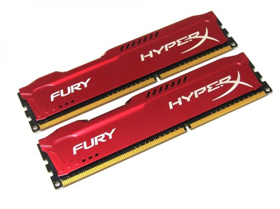 Kingston HX313C9FRK2/8 8GB (2 x 4GB Kit) PC3-10600 1333MHz HyperX Fury Red 240pin DIMM Desktop Non-ECC DDR3 Memory - Discount Prices, Technical Specs and Reviews