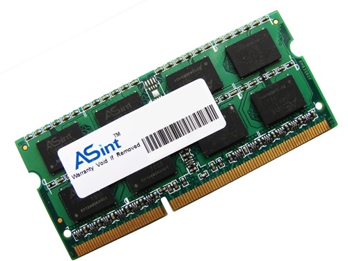 ASint SSZ3128M8-EDJ1F 2GB PC3-10600 1333MHz 204pin Laptop / Notebook SODIMM CL9 1.5V Non-ECC DDR3 Memory - Discount Prices, Technical Specs and Reviews