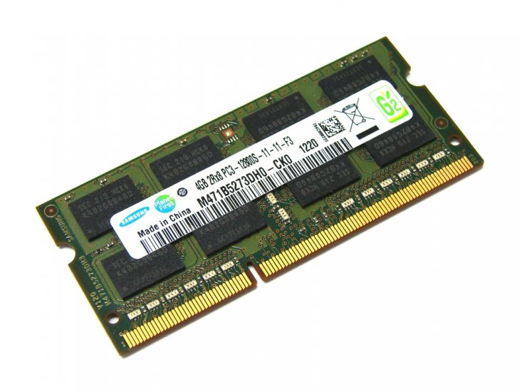 Samsung M471B5273DH0-CK0 4GB PC3-12800S-11-11-F3 2Rx8 1600MHz 204pin Laptop / Notebook SODIMM CL11 1.5V Non-ECC DDR3 Memory - Discount Prices, Technical Specs and Reviews - Click Image to Close