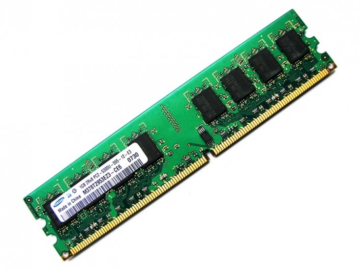 Samsung M378T2953EZ3-CE6 PC2-5300U-555-12-E3 1GB 2Rx8 240-pin DIMM, Non-ECC DDR2 Desktop Memory - Discount Prices, Technical Specs and Reviews - Click Image to Close