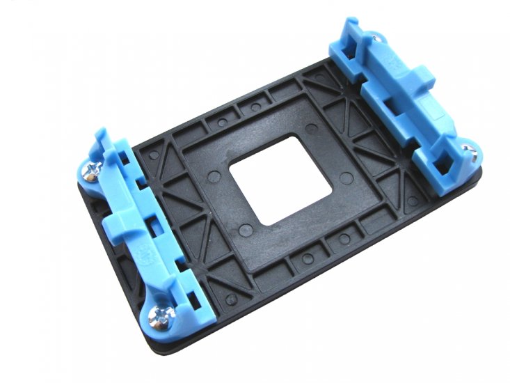 Electrobyt Black/Blue Plastic Full CPU Bracket with Clips and screws/bolts for AMD Socket AM3, AM2, FM1, FM2, S939, S940, S754, and AM3+ FX Motherboards (BBMF) - Discount Prices, Technical Specs and Reviews - Click Image to Close