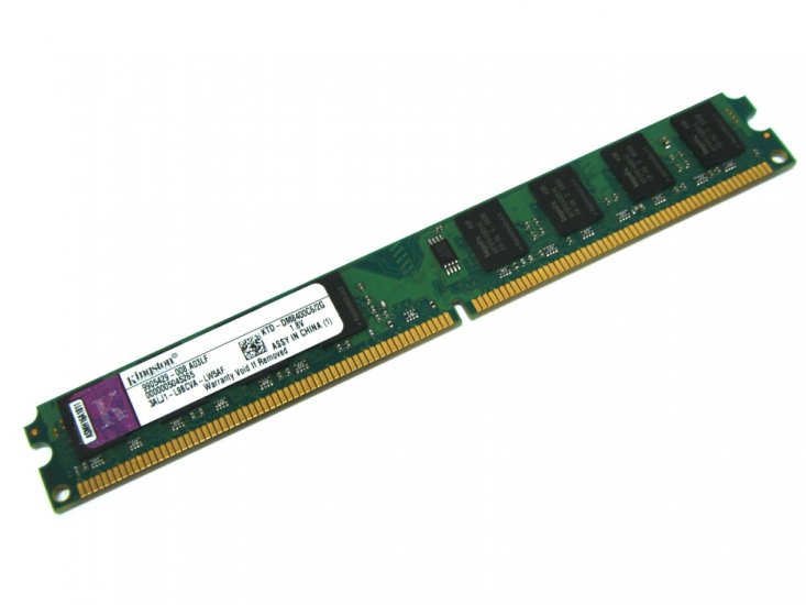 Kingston KTD-DM8400C6/2G 2GB CL6 800MHz PC2-6400 240-pin Low Profile DIMM, Non-ECC DDR2 Desktop Memory - Discount Prices, Technical Specs and Reviews - Click Image to Close