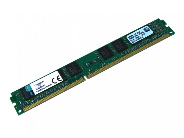 Kingston KTH9600CS/4G (for HP / Compaq) 4GB PC3-12800 1600MHz 240pin Low Profile DIMM Desktop Non-ECC DDR3 Memory - Discount Prices, Technical Specs and Reviews - Click Image to Close