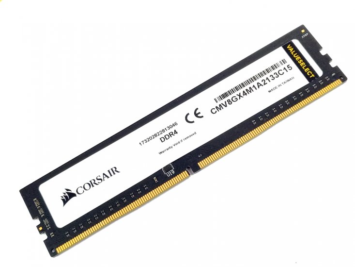 Corsair Value Select CMV8GX4M1A2133C15 8GB 1Rx8 PC4-17000, 2133MHz, CL15, 1.2V, 288pin DIMM, Desktop DDR4 Memory - Discount Prices, Technical Specs and Reviews - Click Image to Close