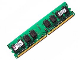 Kingston D12864F50 1GB 2Rx8 667MHz PC2-5300 240-pin DIMM, Non-ECC DDR2 Desktop Memory - Discount Prices, Technical Specs and Reviews