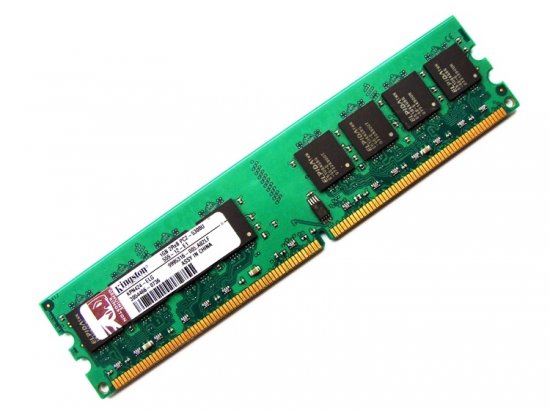 Kingston KPN424-ELG PC2-5300U-555-12-E1 1GB 2Rx8 667MHz PC2-5300 240-pin DIMM, Non-ECC DDR2 Desktop Memory - Discount Prices, Technical Specs and Reviews