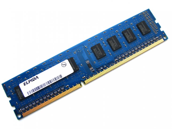 Elpida EBJ10UE8BDF0-DJ-F 1GB 1Rx8 PC3-10600-9-10-A0 1333MHz 240pin DIMM Desktop Non-ECC DDR3 Memory - Discount Prices, Technical Specs and Reviews - Click Image to Close