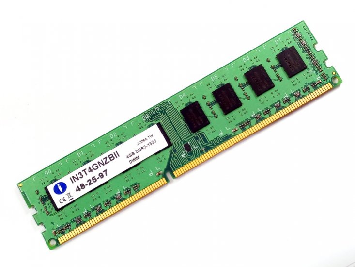 Integral IN3T4GNZBII 4GB PC3-10600U 2Rx8 1333MHz 240-pin DIMM Desktop Non-ECC DDR3 Memory - Discount Prices, Technical Specs and Reviews - Click Image to Close