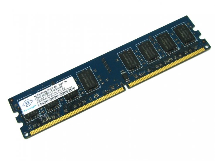 Nanya NT2GT64U8HD0BY-AD 2GB 2Rx8 CL6 800MHz PC2-6400U-666-13-E1 240-pin DIMM, Non-ECC DDR2 Desktop Memory - Discount Prices, Technical Specs and Reviews - Click Image to Close