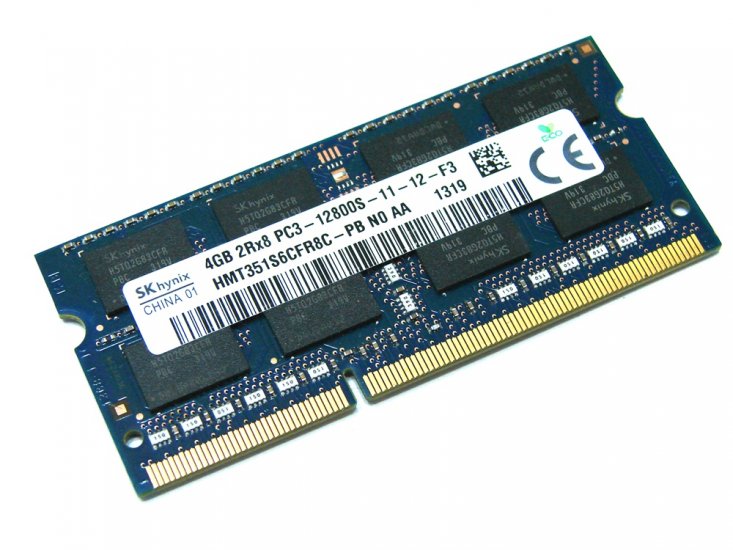 Hynix HMT351S6CFR8C-PB 4GB PC3-12800S-11-12-F3 1600MHz 204pin Laptop / Notebook SODIMM CL11 1.5V Non-ECC DDR3 Memory - Discount Prices, Technical Specs and Reviews (Blue) - Click Image to Close