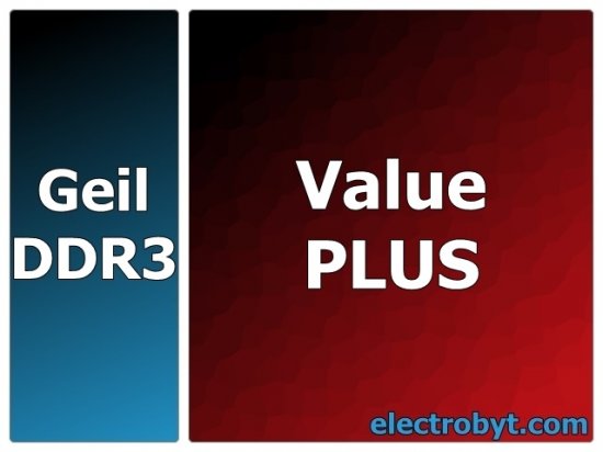 Geil GVP38GB1600C10SC PC3-12800 1600MHz 8GB Value PLUS 240pin DIMM Desktop Non-ECC DDR3 Memory - Discount Prices, Technical Specs and Reviews