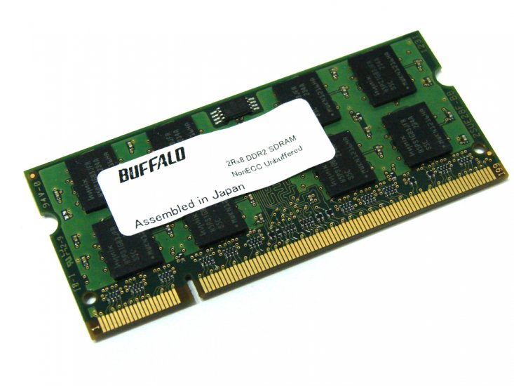 Buffalo D2N800C-2GECJ 2GB PC2-6400S-555-12-E2 2Rx8 PC2-6400 800MHz 200pin Laptop / Notebook Non-ECC SODIMM CL5 1.8V DDR2 Memory - Discount Prices, Technical Specs and Reviews - Click Image to Close