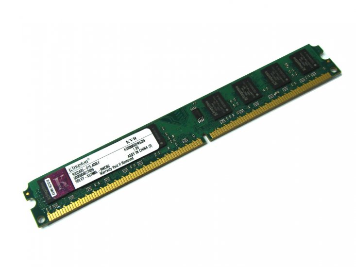 Kingston KVR800D2N5/2G 2GB 800MHz CL5 Low Profile 240-pin DIMM, Non-ECC DDR2 Desktop Memory - Discount Prices, Technical Specs and Reviews - Click Image to Close