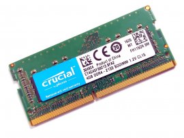 Crucial CT4G4SFS8213 4GB 1Rx8 2133MHz PC4-17000 260pin Laptop / Notebook SODIMM CL15 1.2V Non-ECC DDR4 Memory - Discount Prices, Technical Specs and Reviews
