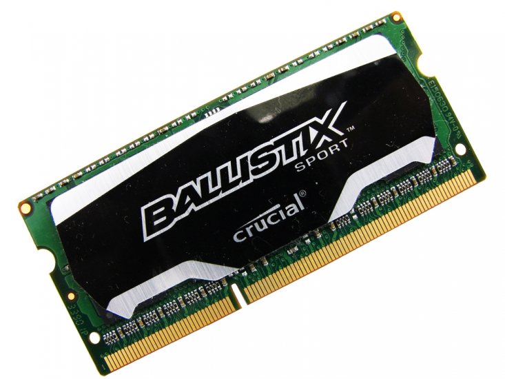 Crucial BLS4G3N18AES4 4GB Ballistix Sport PC3-14900 1866MHz 204pin Laptop / Notebook SODIMM CL10 1.35V (Low Voltage) Non-ECC DDR3 Memory - Discount Prices, Technical Specs and Reviews - Click Image to Close