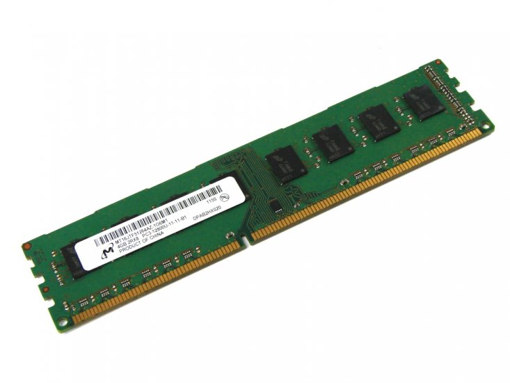Micron MT16JTF51264AZ-1G6M1 4GB PC3-12800-11-11-B1 1600MHz 2Rx8 240pin DIMM Desktop Non-ECC DDR3 Memory - Discount Prices, Technical Specs and Reviews - Click Image to Close