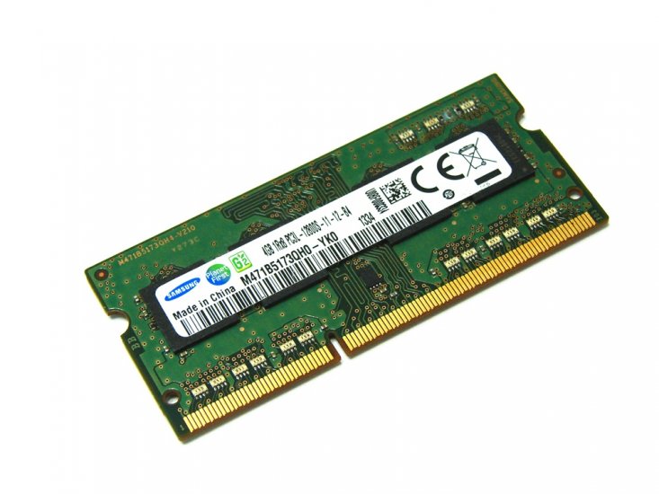 Samsung M471B5173QH0-YK0 4GB PC3L-12800S-11-12-B4 1Rx8 1600MHz 204pin Laptop / Notebook SODIMM CL11 1.35V Low Voltage 240pin DIMM Desktop Non-ECC DDR3 Memory - Discount Prices, Technical Specs and Reviews - Click Image to Close