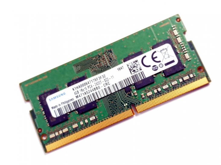 Samsung M471A5244BB0-CRC 4GB PC4-2400T-SC0-11 1Rx16 2400MHz PC4-19200 260pin Laptop / Notebook SODIMM CL17 1.2V Non-ECC DDR4 Memory - Discount Prices, Technical Specs and Reviews - Click Image to Close