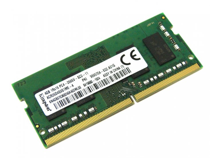 Kingston ACR26D4S9S1ME-4 4GB PC4-2666V-SC0-11 1Rx16 2666MHz PC4-21300 260pin Laptop / Notebook SODIMM CL19 1.2V Non-ECC DDR4 Memory - Discount Prices, Technical Specs and Reviews - Click Image to Close