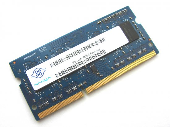 Nanya NT2GC64B8A1NS-BE 2GB PC3-8500 1066MHz 204pin Laptop / Notebook SODIMM CL7 1.5V Non-ECC DDR3 Memory - Discount Prices, Technical Specs and Reviews