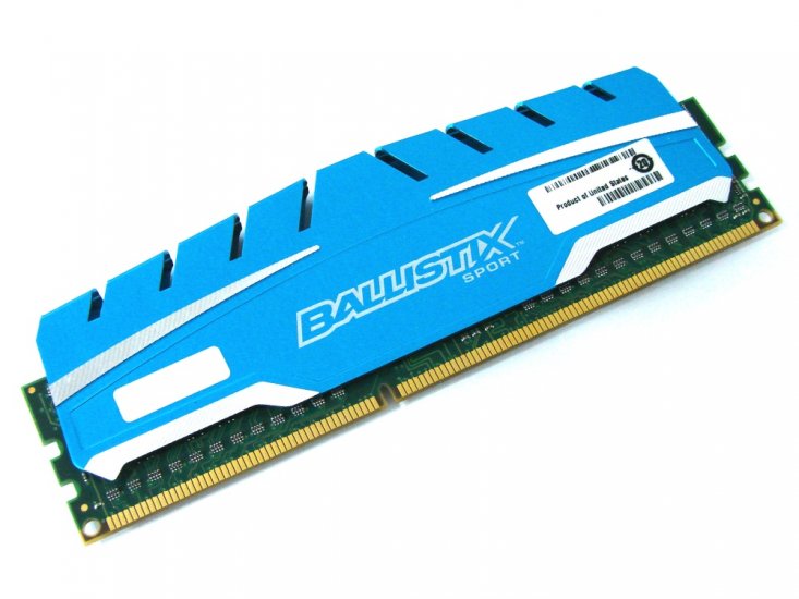 Crucial Ballistix Sport BLS8G3D169DS3 8GB PC3-12800U DDR3 1600MHz Memory - Discount Prices, Technical Specs and Reviews - Click Image to Close