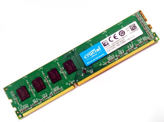 Crucial CT102464BD186D 8GB PC3L-14900U 2Rx8 1866MHz 1.35V 240-Pin Desktop DDR3 Memory - Discount Prices, Technical Specs and Reviews