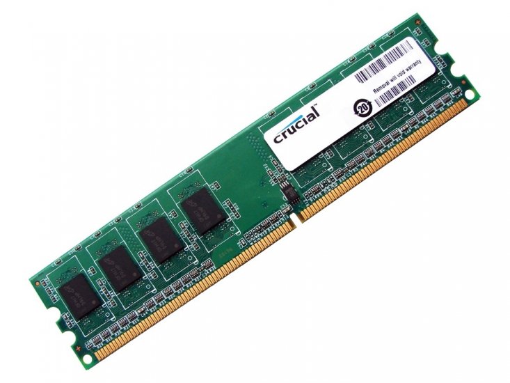 Crucial CT51264AA667 4GB PC2-5300U-555-12 2Rx8 667MHz CL5 240-pin DIMM, Non-ECC DDR2 Desktop Memory - Discount Prices, Technical Specs and Reviews - Click Image to Close