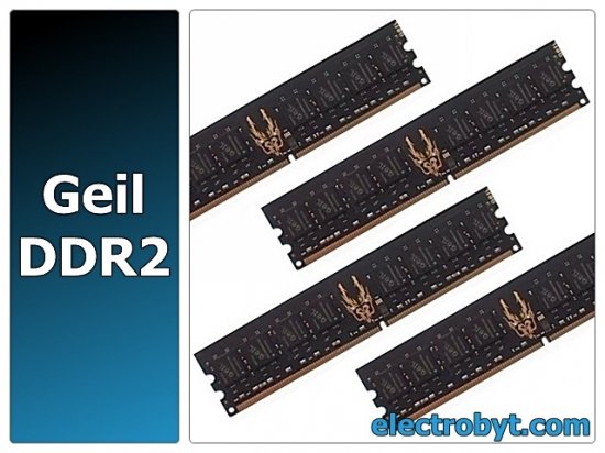 Geil Black Dragon GB28GB6400C4QC PC2-6400 8GB Quad Channel Kit (4 x 2GB) 240-pin DIMM, Non-ECC DDR2 Desktop Memory - Discount Prices, Technical Specs and Reviews