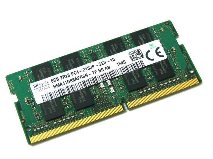 Hynix HMA41GS6AFR8N-TF 8GB PC4-2133P-SE0-10 2Rx8 2133MHz PC4-17000 260pin Laptop / Notebook SODIMM CL15 1.2V Non-ECC DDR4 Memory - Discount Prices, Technical Specs and Reviews - Click Image to Close