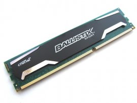 Crucial Ballistix Sport BL12864BA160A PC3-12800U 1GB DDR3 1600MHz Memory - Discount Prices, Technical Specs and Reviews