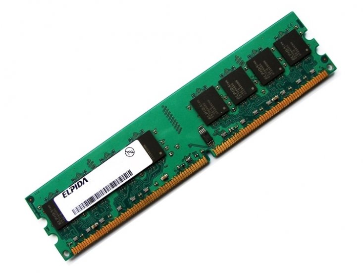 Elpida EBE11UD8AJWA-8G-E PC2-6400U-666 1GB 2Rx8 240-pin DIMM, Non-ECC DDR2 Desktop Memory - Discount Prices, Technical Specs and Reviews - Click Image to Close