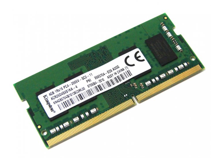 Kingston ACR26D4S9S1KA-4 4GB PC4-2666V-SC0-11 1Rx16 2666MHz PC4-21300 260pin Laptop / Notebook SODIMM CL19 1.2V Non-ECC DDR4 Memory - Discount Prices, Technical Specs and Reviews - Click Image to Close
