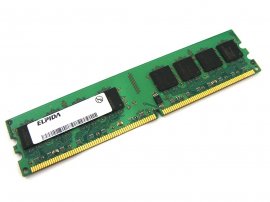 Elpida EBE21UE8AEFA-8G-E 2GB PC2-6400U-666 2Rx8 240-pin DIMM, Non-ECC DDR2 Desktop Memory - Discount Prices, Technical Specs and Reviews