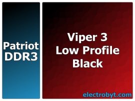 Patriot PVL316G213C1K PC3-17000 2133MHz 16GB (2 x 8GB Kit) XMP Viper 3 Low Profile Black 240pin DIMM Desktop Non-ECC DDR3 Memory - Discount Prices, Technical Specs and Reviews
