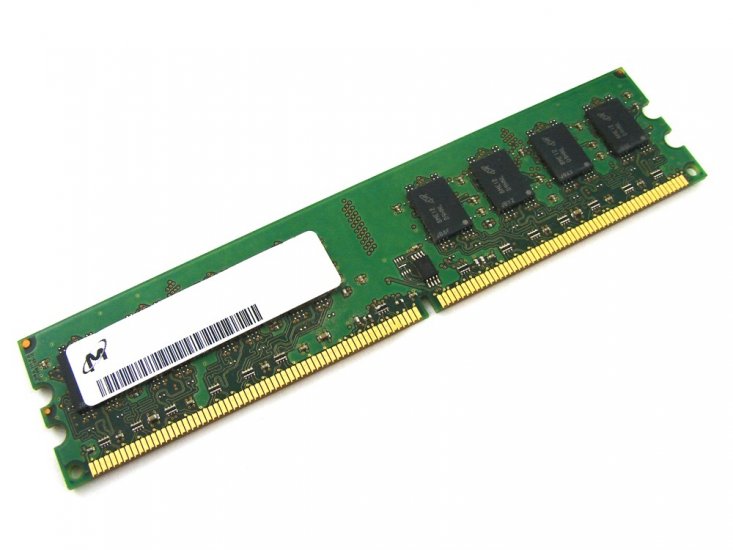 Micron MT16HTF51264AY-667 4GB PC2-5300U-555-12 2Rx8 667MHz CL5 240-pin DIMM, Non-ECC DDR2 Desktop Memory - Discount Prices, Technical Specs and Reviews - Click Image to Close