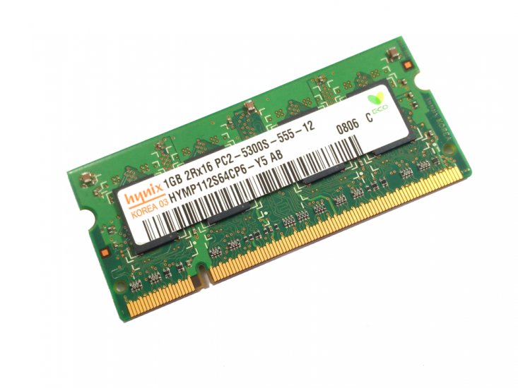 Hynix HYMP112S64CP6-Y5 1GB 2Rx16 PC2-5300S-555-12 667MHz 200pin Laptop / Notebook Non-ECC SODIMM CL5 1.8V DDR2 Memory - Discount Prices, Technical Specs and Reviews - Click Image to Close